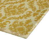 金ゴールドのダマスク織 カッティングボード (角)