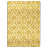 金ゴールドのダマスク織 クリップボード (裏面)