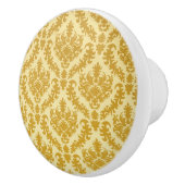 金ゴールドのダマスク織 セラミックノブ (右)