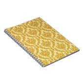 金ゴールドのダマスク織 ノートブック (右側)
