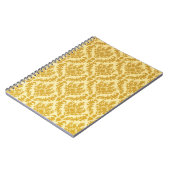 金ゴールドのダマスク織 ノートブック (左側)