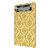 金ゴールドのダマスク織 ミニクリップボード (アングル2)