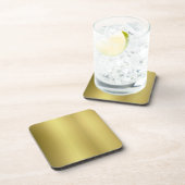 金ゴールドのテンプレートのブランク コースター (右側)