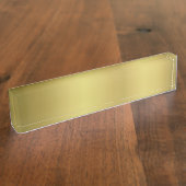 金ゴールドのテンプレートの背部はカスタマイズ デスクネームプレート (側面)