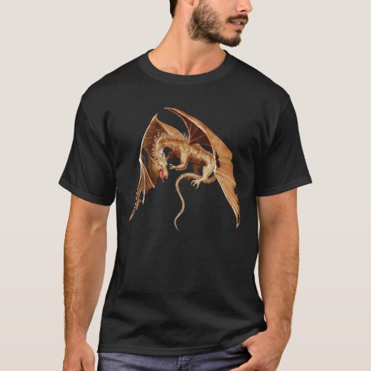 金ゴールドのトンボ Tシャツ (正面)