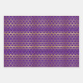 金ゴールドのドット王室のパターン ラッピングペーパーシート (正面3)