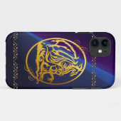 金ゴールドのドラゴンによって一周されるiPhone 5つのケース Case-Mate iPhoneケース (裏面(横))