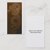 金ゴールドのドラゴンの名刺 名刺 (正面/裏面)