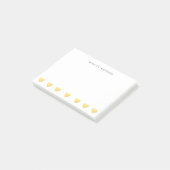 金ゴールドのハートおよび一流のパーソナライズな後it®ノート ポストイット (アングル)
