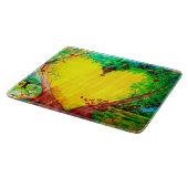 金ゴールドのハートのまな板 カッティングボード (角)