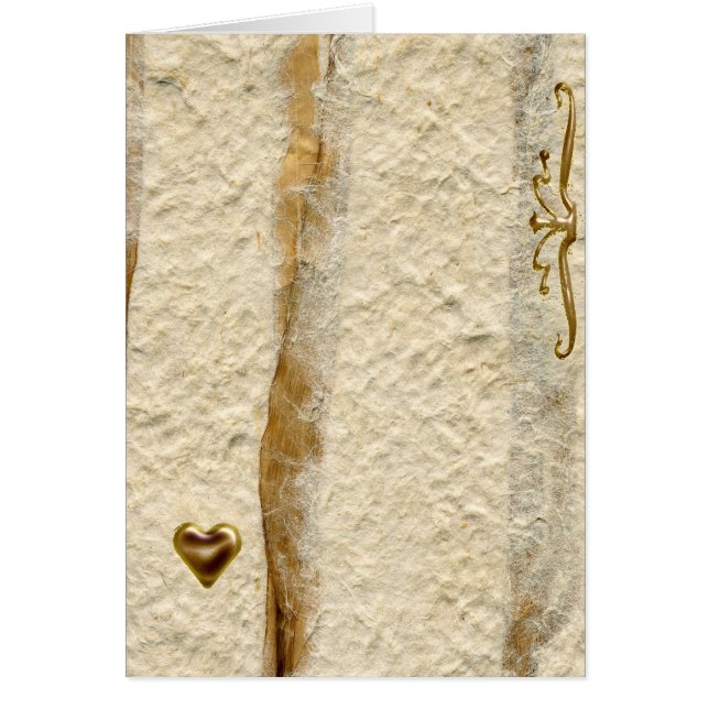 金ゴールドのハート (正面)