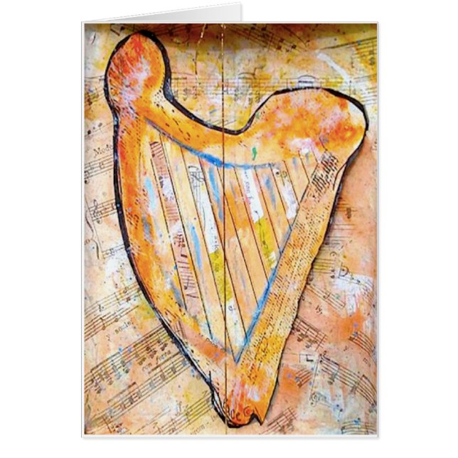 金ゴールドのハープ (正面)