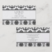 金ゴールドのバロック式のエレガントでシックでスタイリッシュなファッションビジネス 名刺 (正面/裏面)