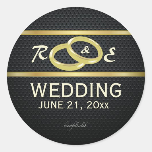 金ゴールドのバンド ラウンドシール (正面)