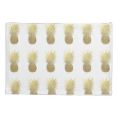 金ゴールドのパイナップル枕カバー 枕カバー (裏面)