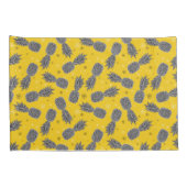 金ゴールドのパイナップル 枕カバー (裏面-右)