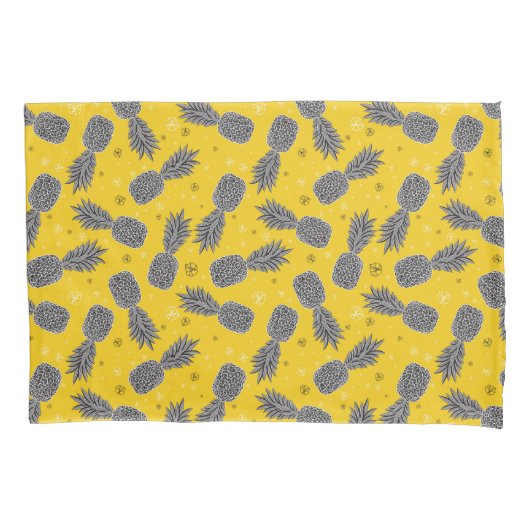 金ゴールドのパイナップル 枕カバー (正面左)