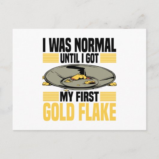 金ゴールドのパン ポストカード (正面)