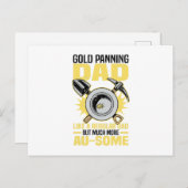 金ゴールドのパン ポストカード (正面/裏面)