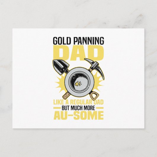 金ゴールドのパン ポストカード (正面)