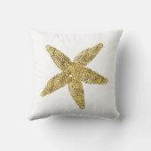 金ゴールドのヒトデ クッション (裏面)