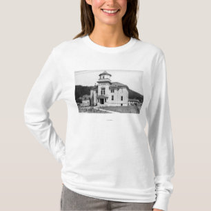 金ゴールドのビーチ、コート・ハウスPhotograpのオレゴンの眺め Tシャツ