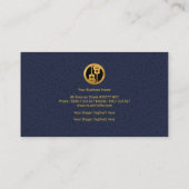 金ゴールドのピアノはバイオリンの黒の鍵のシルエット音楽を調整します 名刺 (裏面)