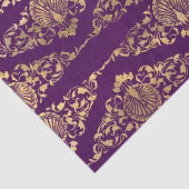 金ゴールドのピーコックと紫のデコパージュの映画 薄葉紙 (詳細)