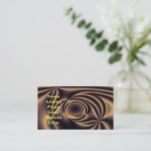 金ゴールドのファンタジーの名刺 名刺 (スタンド正面)