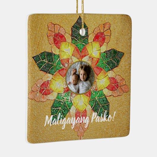 金ゴールドのフィリピンの口頭のスタイル、フィリピン セラミックオーナメント (右)