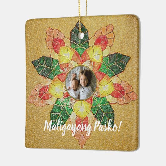 金ゴールドのフィリピンの口頭のスタイル、フィリピン セラミックオーナメント (左)