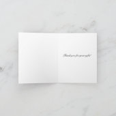 金ゴールドのフェイクなグリッターのグラデーションな《写真》ぼけ味は感謝していしています サンキューカード (内部)