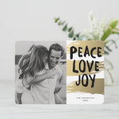 金ゴールドのブラシは|の休日の写真カードをなでます シーズンカード (スタンド正面)