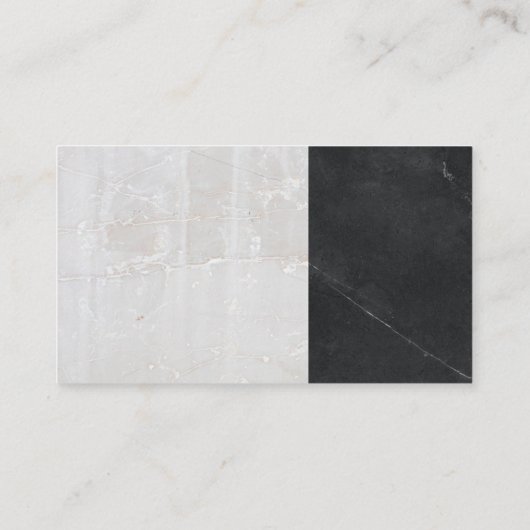 金ゴールドのプロパティロゴ | 大理石 名刺 (裏面)