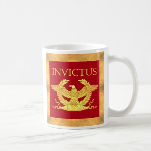 金ゴールドのボーダーが付いているInvictusのコーヒー・マグ コーヒーマグカップ (右)