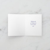 金ゴールドのボーダーとのSnowdrops シーズンカード (内部)