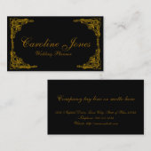 金ゴールドのボーダー 名刺 (正面/裏面)