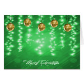 金ゴールドのボーブルとホワイトグリッターのクリスマス (正面横)