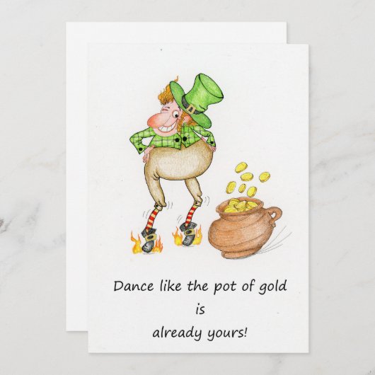 金ゴールドのポットのようにダンスは既に君のものだ! シーズンカード (正面/裏面)