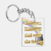 金ゴールドのポット キーホルダー (正面左)