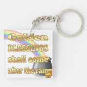 金ゴールドのポット キーホルダー (裏面)