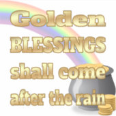 金ゴールドのポット シール (正面)