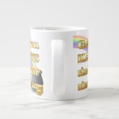 金ゴールドのポット ジャンボコーヒーマグカップ (裏面)