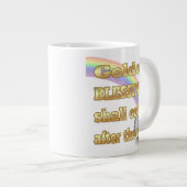 金ゴールドのポット ジャンボコーヒーマグカップ (正面右)