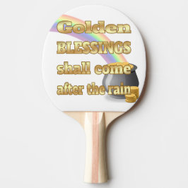 金ゴールドのポット 卓球ラケット