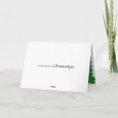 金ゴールドのポットSt Patrick's Dayのためのクローバーフレーミング カード (裏面)