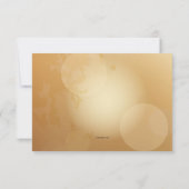 金ゴールドのマグノリアの応答カード 出欠カード (裏面)