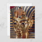 金ゴールドのマスク ポストカード (正面/裏面)