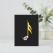 金ゴールドのミュージカル注1/16 ポストカード (スタンド正面)