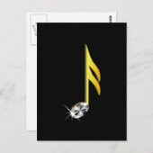 金ゴールドのミュージカル注1/16 ポストカード (正面/裏面)